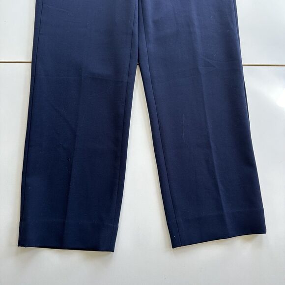 J Crew Kate Straight Leg Pants Four Season Stretch Womens 10 Navy High Rise Work - Picture 4 of 13